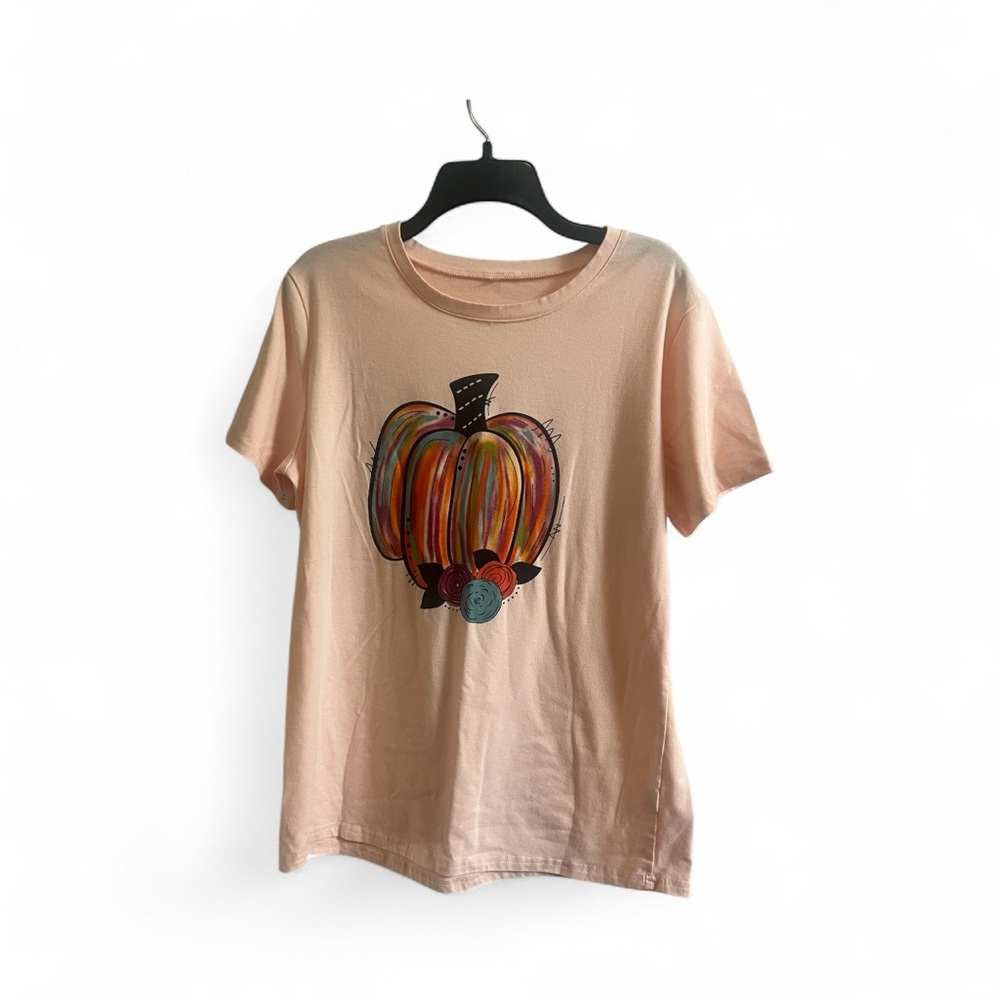 Peach Pumpkin Graphic Tee